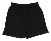 Černé pruhované sportovní kraťasy F&F