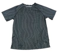 Černo-bílé vzorované sportovní tričko H&M