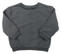 Šedá žebrovaná oversize mikina Primark