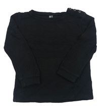 Černý vzorovaný svetr Zara