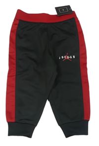 Černo-červené sportovní tepláky s logem zn. Jordan