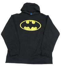 Černá mikina s Batmanem a kapsou a kapucí DC Comics