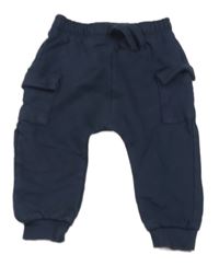 Tmavomodré cargo tepláky Nutmeg