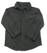 Tmavošedá žebrovaná triková košile George