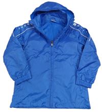 Safírová šusťáková sportovní bunda s ukrývací kapucí JAKO-O