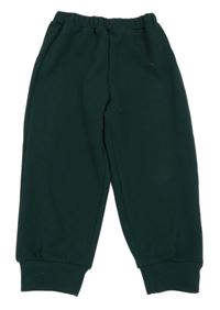 Smaragdové vzorované kalhoty SHEIN