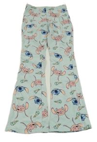 Mátové flare tepláky se Stitchem a Angelou 