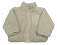 Smetanová huňatá podšitá bunda Target