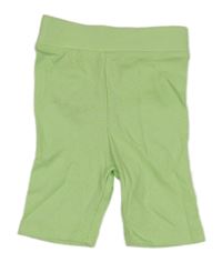 Světlezelené žebrované legínové kraťasy PRIMARK