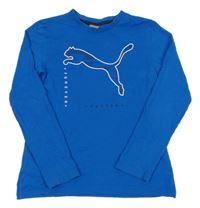 Cobaltově modré triko s logem PUMA