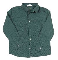 Zelená puntíkatá košile H&M