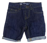 Tmavomodré riflové straight kraťasy Denim Co.