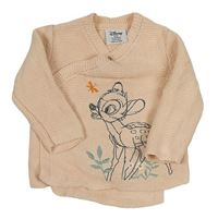 Meruňkový zavinovací svetr s Bambim Primark