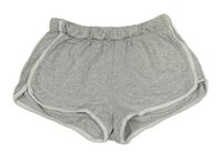 Světlešedé melírované teplákové kraťasy zn. H&M