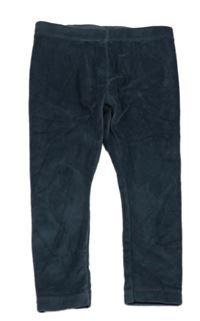 Tmavomodré plyšové legíny zn. Lupilu