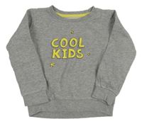 Šedá melírovaná mikina s nápisem Impidimpi