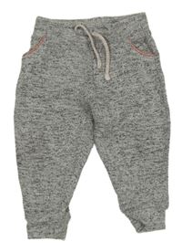 Šedé melírované úpletové tepláky Primark