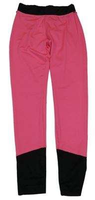 Neonově růžovo-černé sportovní legíny Ergeenomixx