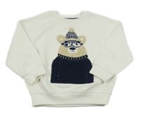 Smetanová mikina s medvědem Primark