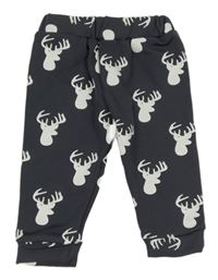 Antracitové tepláky s jeleny