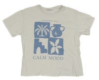 Bílé tričko s potiskem Zara