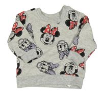 Světlešedá melírovaná mikina s Minnie a Daisy Primark