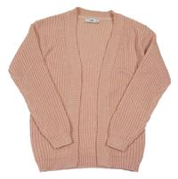 Růžový třpytivý svetrový cardigan C&A