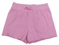 Růžové žebrované kraťasy Primark