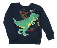 Tmavomodrá lehká mikina s dinem 