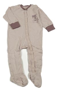 Světlerůžový overal se sovou Lupilu