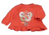 Červená tunika s květinou George