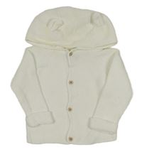 Bílá propínací mikina s kapucí Primark