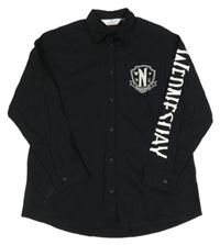 Černá halenka s nápisem - Wednesday H&M