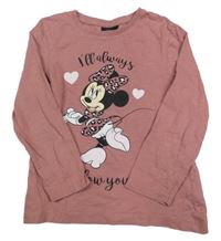 Starorůžové triko s Minnie Disney