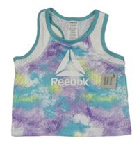 Nové - Fialovo-zeleno-tyrkysový sportovní top Reebok