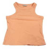 Neonově oranžový žebrovaný crop top Matalan