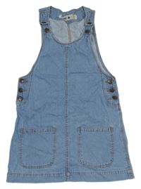 Světlemodré riflové laclové šaty 