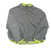 Šedá šusťáková reflexní jarní bunda Pocopiano