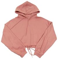 Růžová crop mikina s kapucí Tally Weijl