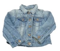 Světlemodrá riflová crop bunda Next