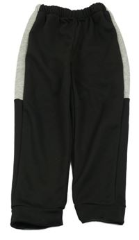 Černo-šedé tepláky Shein