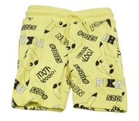 Žluté teplákové kraťasy s Pikachu Primark