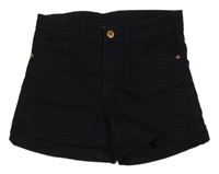 Černé riflové kraťasy H&M