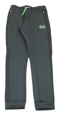 Antracitové sportovní tepláky s nápisem Dunnes Stores