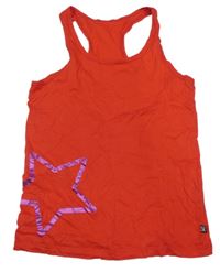 Červený top s hvězdou 