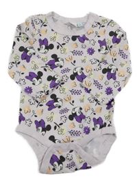 Lila květované body s Minnie Disney