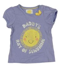 Lila tričko se sluníčkem Mothercare