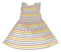 Bílo-barevné pruhované šaty H&M