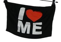 Dámský černý bandeau top s nápisem Shein 