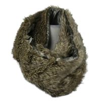 Dámská béžová kožešinová límcová šála M&S